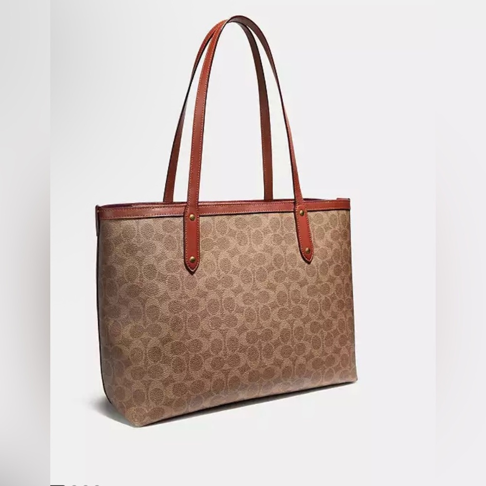 Central Tote With Zip In Signature Canvas - Picture 2 of 4